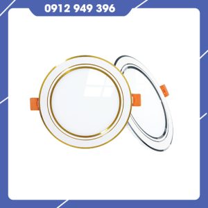 Đèn LED Panel Âm Trần 9W VinaLED Viền Vàng/Bạc V6PLE-9